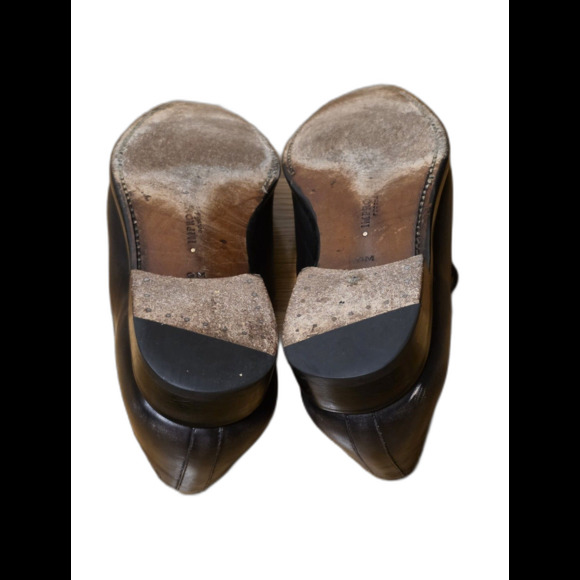 Mezlan Impronta Newport Penny Loafer Dress Shoes Mens 9 M Black Leather 8/57 - Picture 9 of 16